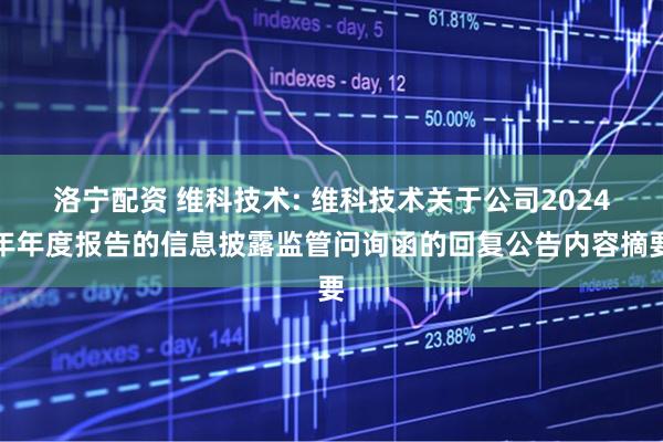 洛宁配资 维科技术: 维科技术关于公司2024年年度报告的信息披露监管问询函的回复公告内容摘要